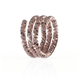 Anello Donna Bronzo Fili preziosi a Tre fili Oro rosa