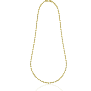 Collana catena a palline dorata
