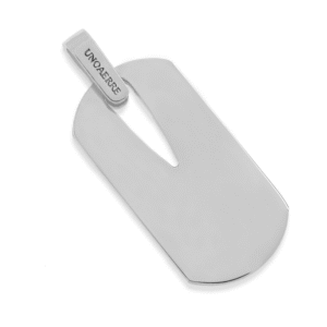 Pendente targa militare argentata