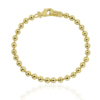 Bracciale catena a palline dorato