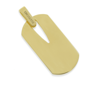 Pendente targa militare dorata