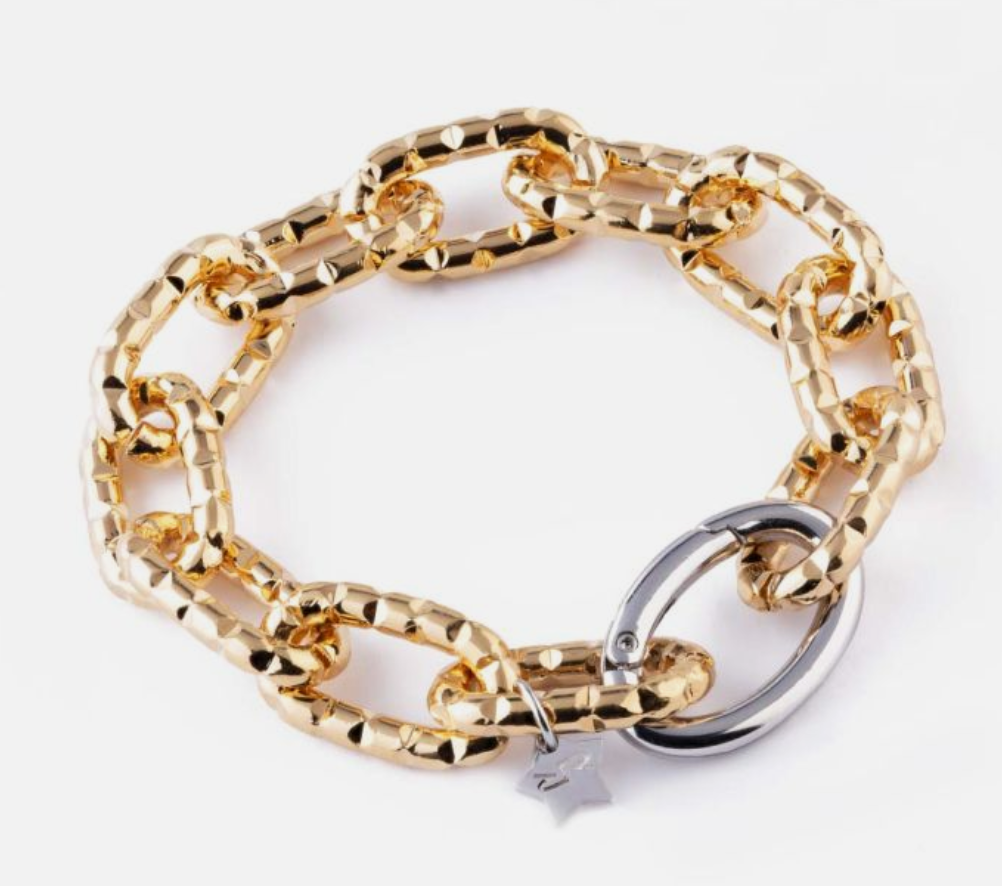 Bracciale Diva con maglia grande diamantata
