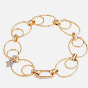 Bracciale Diva maglie doppio ovale diamantato e liscio