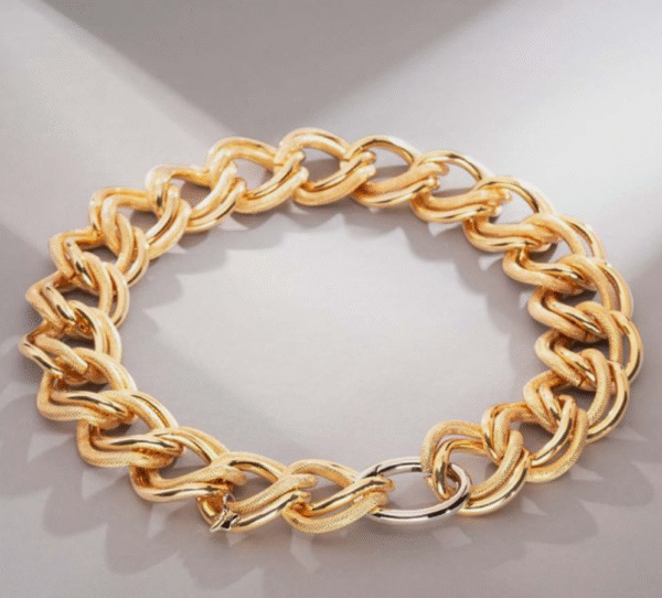 Collana Diva con doppia maglia groumette