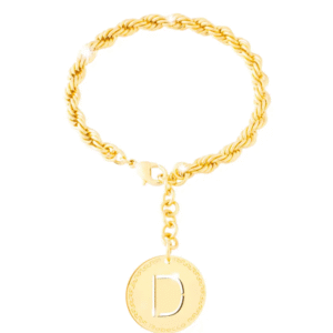 MyWorld Bracciale Rebecca con lettera D pendente