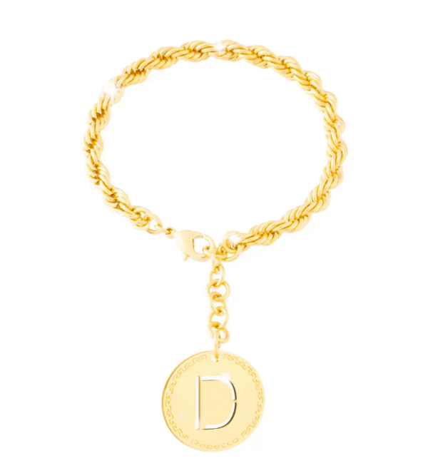 MyWorld Bracciale Rebecca con lettera D pendente