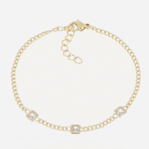 BRACCIALE ACCIAIO OROzirconio