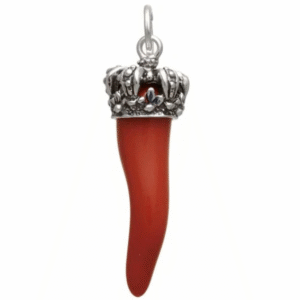 Charm Corno Rosso Corona