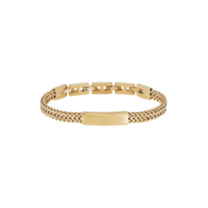 BRACCIALE IN ACCIAIO IP GOLD