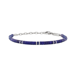 BRACCIALE IN ACCIAIO E PIETRE
