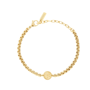 BRACCIALE IN ACCIAIO IP GOLD