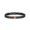 BLACK DIAMOND BRACCIALE IN ACCIAIO BLACK E ROSE CON DIAMANTE NATURALE