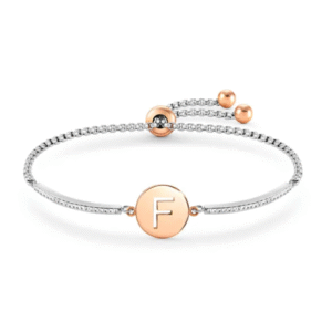 Bracciale Milleluci Lettera F in Acciaio