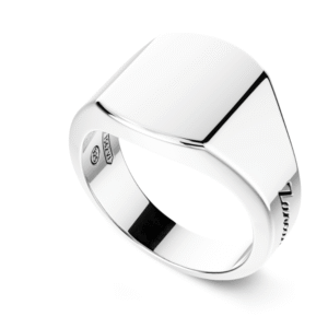 Anello chevalier Zancan in argento.