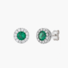 Orecchini Royal Zirconi Verde e Bianchi