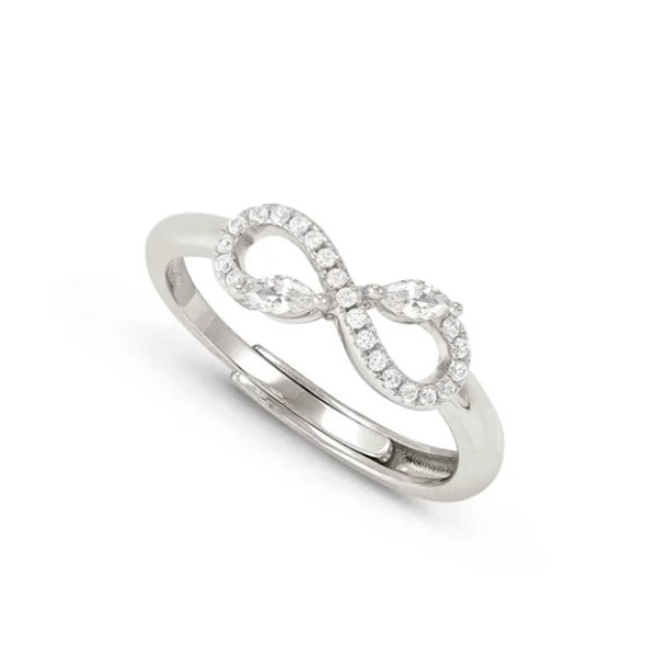 Anello Shine Me Up Infinito e Zirconi