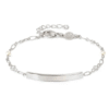 Bracciale Messaggi d'amore con Placca e Zirconi tondi