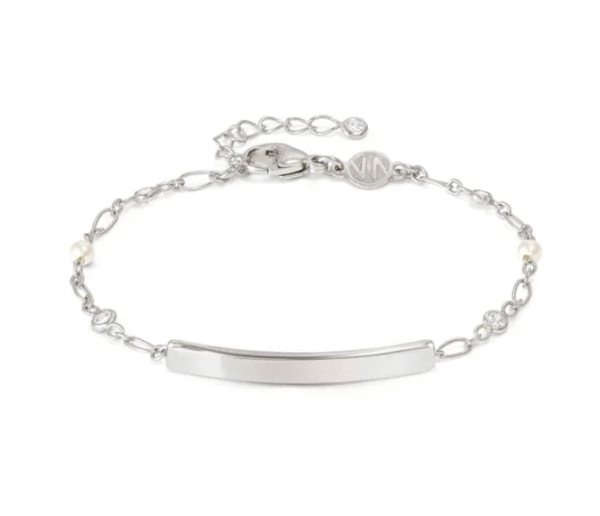 Bracciale Messaggi d'amore con Placca e Zirconi tondi
