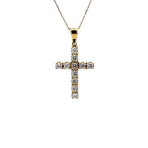 Collana Promesse Donna in Oro giallo Diamante 0.22 Ct CRPAL10G