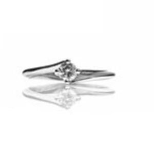 Anello Promesse Donna in Oro bianco Diamante 0.15 Ct FE25015