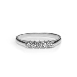 Anello Promesse Donna in Oro bianco Diamante FTO/0,20