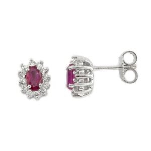 Orecchini Promesse Donna in Oro Rubino 0.80 Ct OCPQ54R