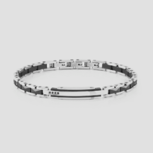 Bracciale Strong Diamond con 4 diamanti neri