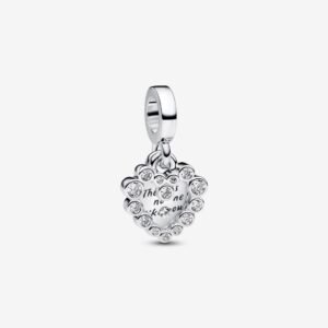 Charm Pendente Doppio Cuore Nessuna come Te