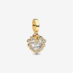 Charm Pendente Doppio Cuore Nessuna come Te