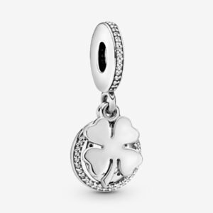 Charm Pendente Quadrifoglio portafortuna