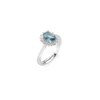 Anello Mini Royal Lady con Zircone Blu London