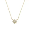 Collana Mini Margherita Pavé Dorata
