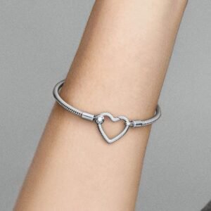 Bracciale Moments con Chiusura a Cuore Componibile