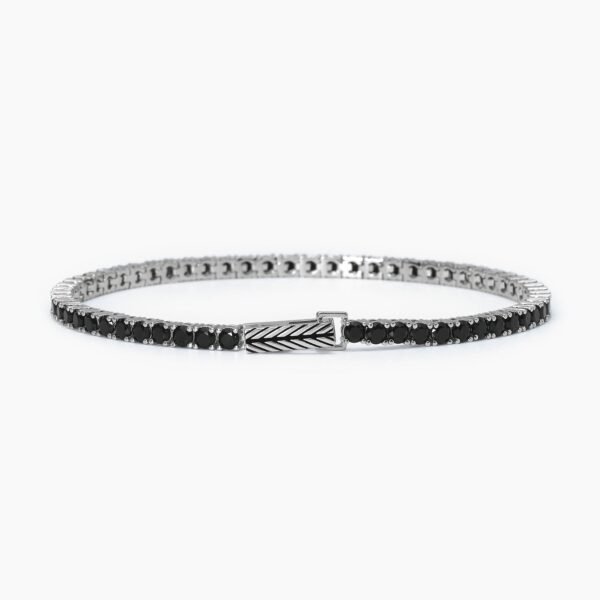 Bracciale tennis nero