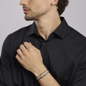 Bracciale tennis nero