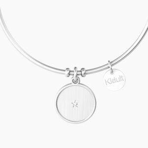 Bracciale rigido amica con ciondolo e frase