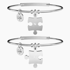Set di bracciali di coppia con puzzle