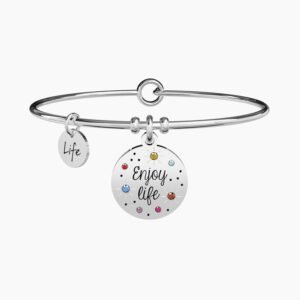 Bangle enjoy life con ciondolo