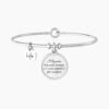 Bracciale rigido per la nonna con ciondolo rotondo