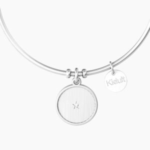 Bracciale rigido per la nonna con ciondolo rotondo