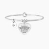 Bracciale rigido donna con ciondolo amicizia