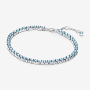 Bracciale Tennis Cristalli Azzurri