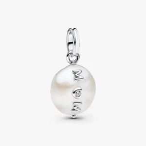 Charm Pendente Mamma con Perla Barocca d’Acqua Dolce Coltivata