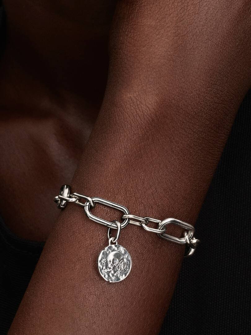 Charm Medallion Teschio "Carpe Diem"