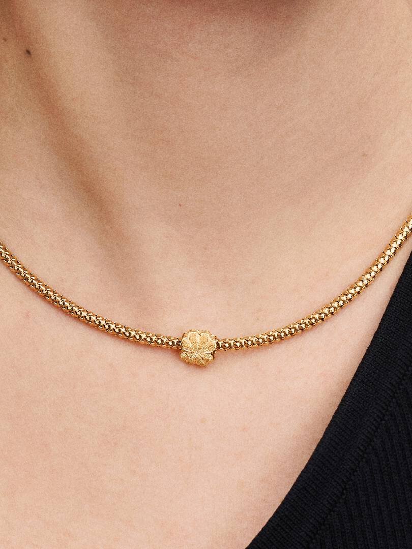 Mini Charm Quadrifoglio effetto diamantato