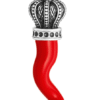 charm corno rosso corona