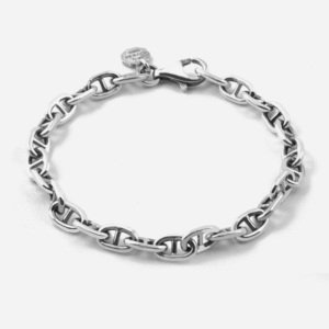 BRACCIALE CATENA TRAVERSINO IN ARGENTO