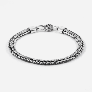 BRACCIALE OVAL PERSIAN WAVE IN ARGENTO