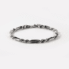BRACCIALE CORDA 080 ALTERNATA IN ARGENTO