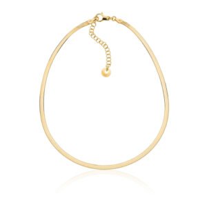 Collana In argento dorato Herringbone